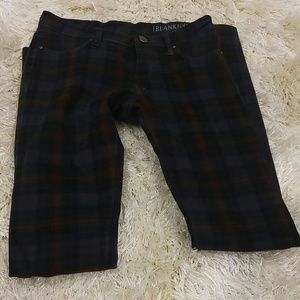 Plaid jeans